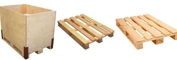 Euro-Paletten mit Aufsteckrahmen