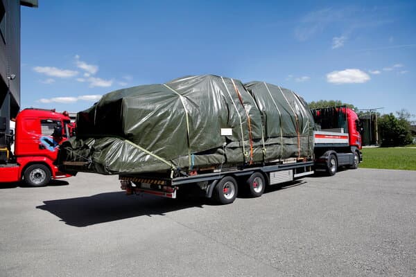 FANKI Sattelanhänger - Detailansicht der Ladungssicherung